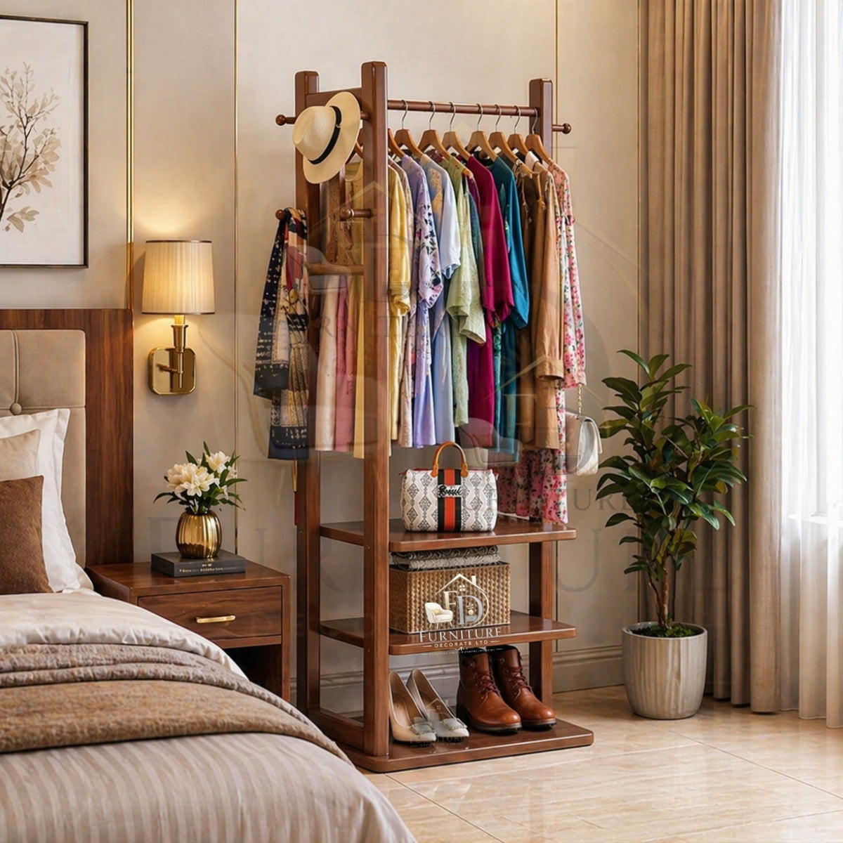 Modern Minimalist Wooden Clothes Stand Alna