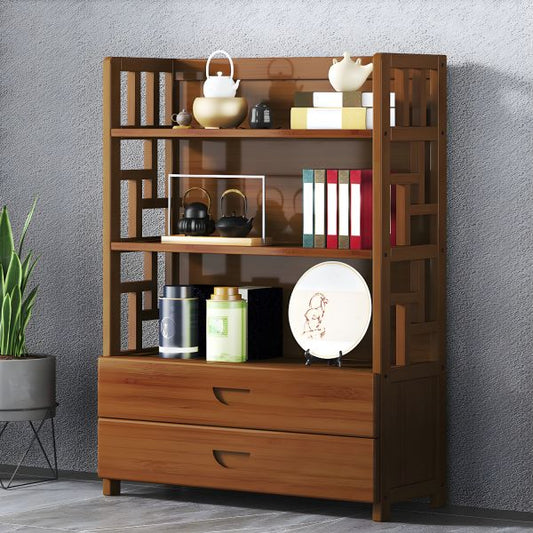 Mahogany Wooden Bookshelf with Durable Finish
