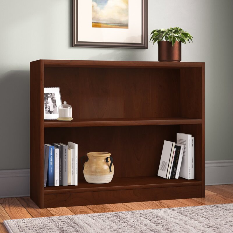 Space Saving Wooden Bookshelf for Office and Living Room
