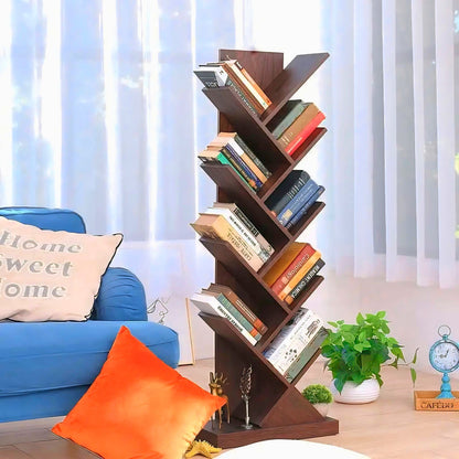 Compact Wooden Bookshelf for Small Space