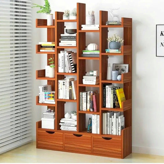 High Quality Wooden Book Rack Organizer And Multi Storage Shelf