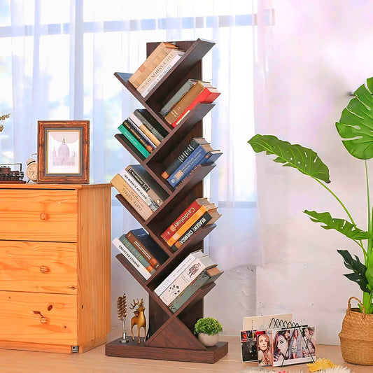 Compact Wooden Bookshelf for Small Space