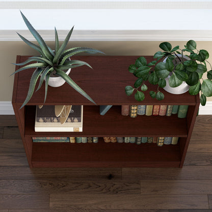 Space Saving Wooden Bookshelf for Office and Living Room