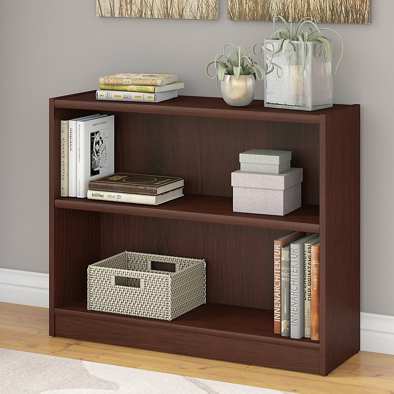 Space Saving Wooden Bookshelf for Office and Living Room