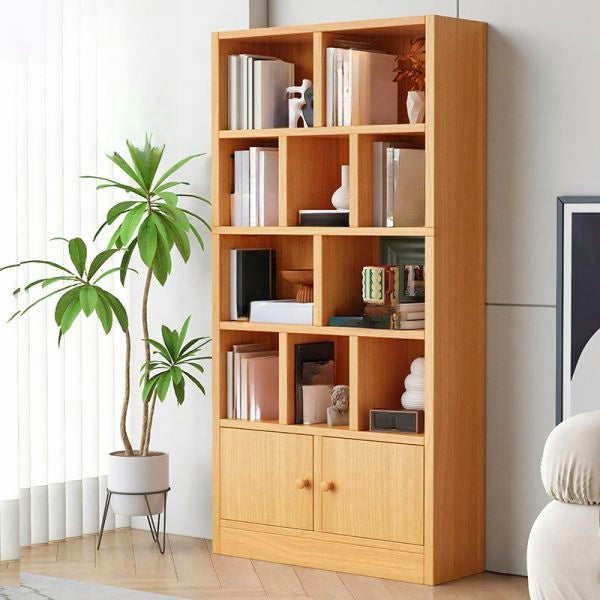 Wooden Bookshelf with Strong Frame Stylish Design