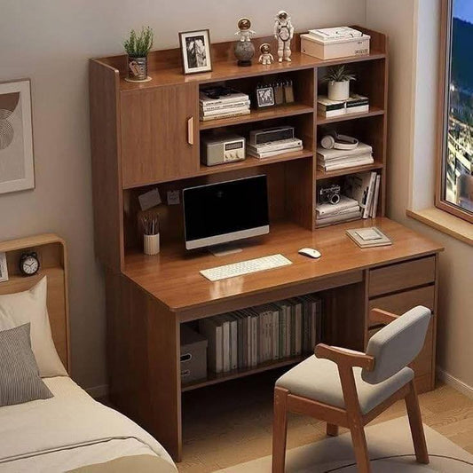 Multi-Functional Wooden Study Table Set | Wooden Study Table Set for Students