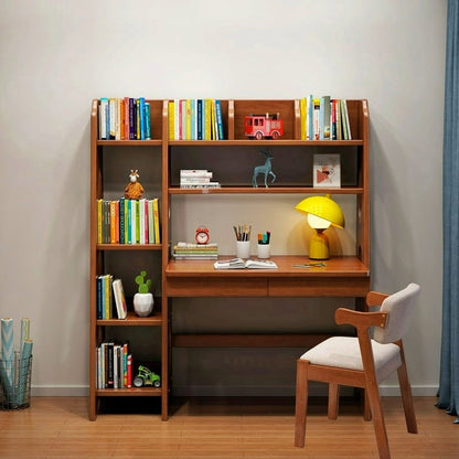 Kids Study Table & Chair Set with Book Rack